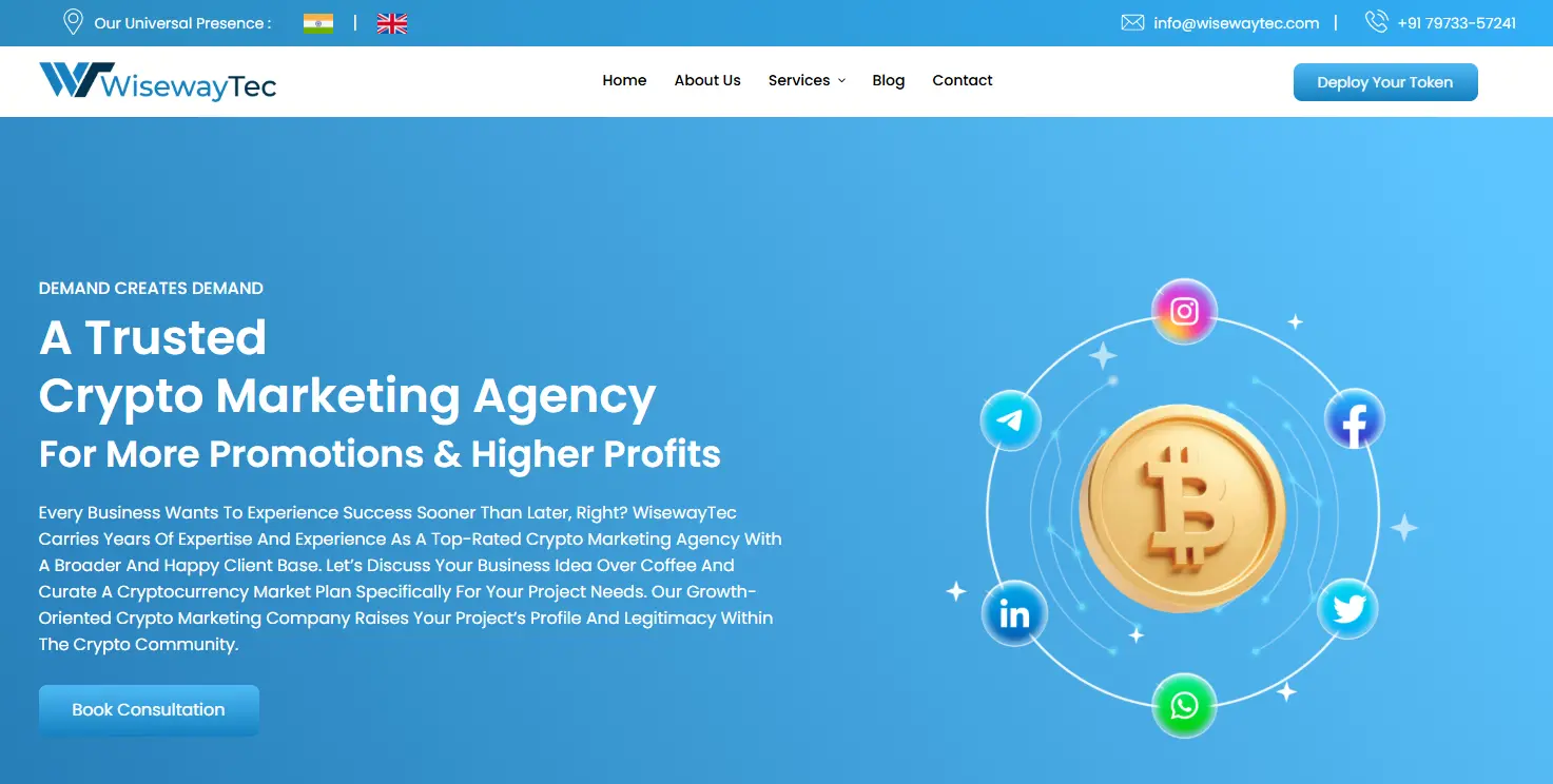 Wisewaytec is a leading crypto PR agency